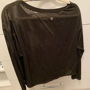 Lululemon striped sheer shirt size 6